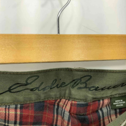 エディーバウアー Eddie Bauer 裏地チェック コットンカーゴパンツ メンズ 29×30