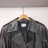 Angel Leather レザー ダブル ブレスト トレンチ コート レディース JPN:9号