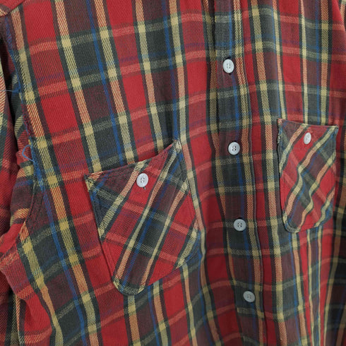 ビッグマック BIG MAC 60S チェック ヘビーネルシャツ メンズ 15-15½