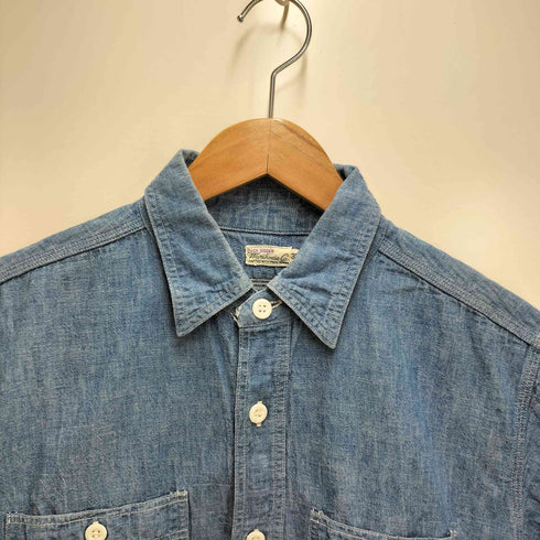ウエアハウス WAREHOUSE Duck Digger シャンブレー デニム S/S シャツ メンズ 36