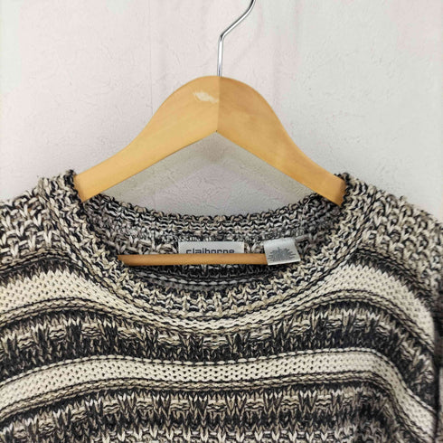 クレイボーン Claiborne 90S USA製 コットン アクリル ニット メンズ L