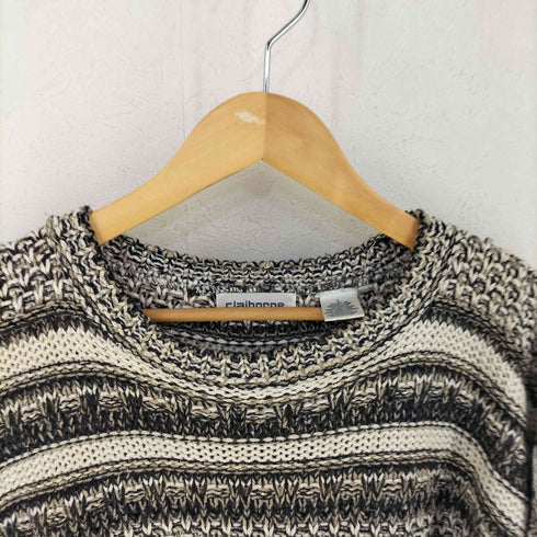 クレイボーン Claiborne 90S USA製 コットン アクリル ニット メンズ L