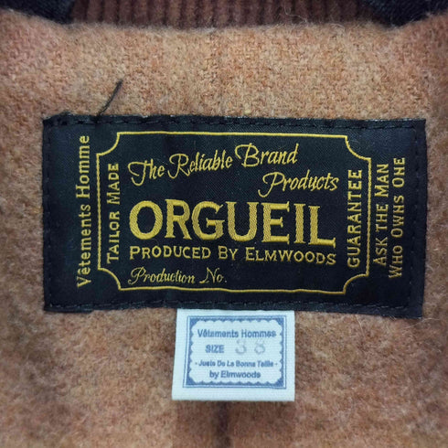 オルゲイユ ORGUEIL FIREMAN JACKET パラフィン加工 ファイヤーマン ジャケット メンズ 38