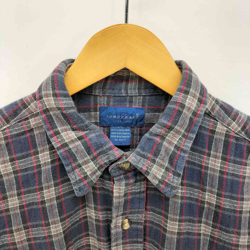 タウンクラフト TOWNCRAFT チェック L/S レギュラーカラー ネル シャツ メンズ import:L