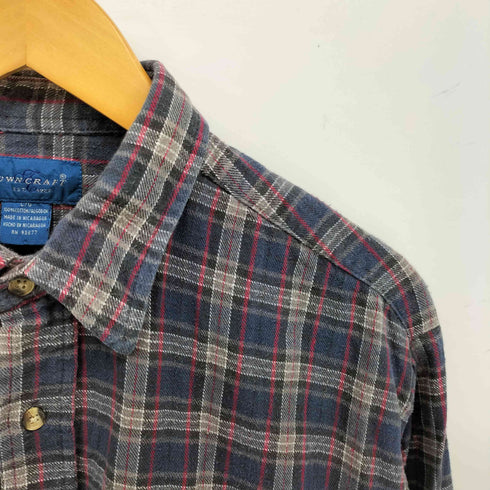 タウンクラフト TOWNCRAFT チェック L/S レギュラーカラー ネル シャツ メンズ import:L