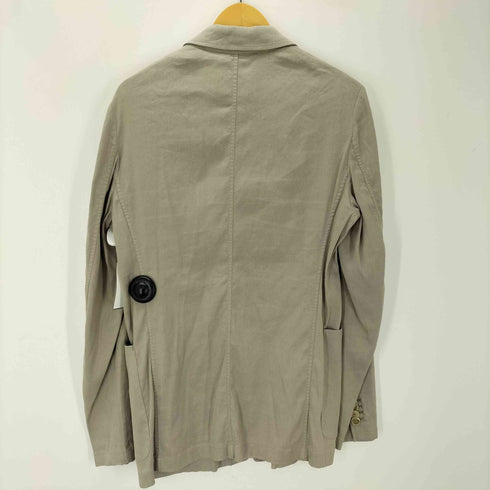 ジョルジオアルマーニ Giorgio Armani 13SS イタリア製 リネン ビスコース 背抜き 2B テーラード ジャケット メンズ EUR:48