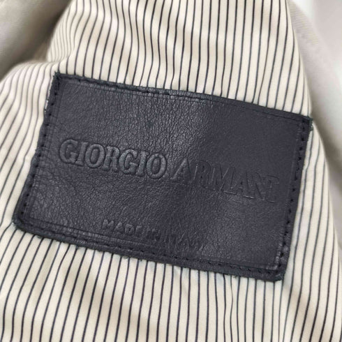 ジョルジオアルマーニ Giorgio Armani 13SS イタリア製 リネン ビスコース 背抜き 2B テーラード ジャケット メンズ EUR:48