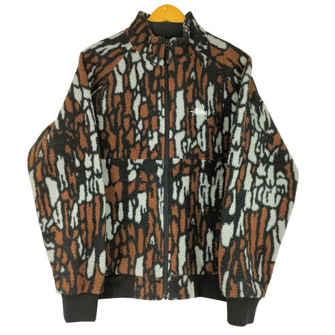 ステューシー Stussy TREE BARK FLEECE JACKET メンズ JPN:M