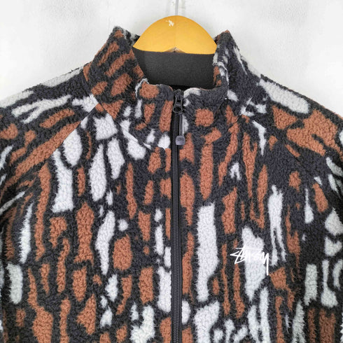 ステューシー Stussy TREE BARK FLEECE JACKET メンズ JPN:M