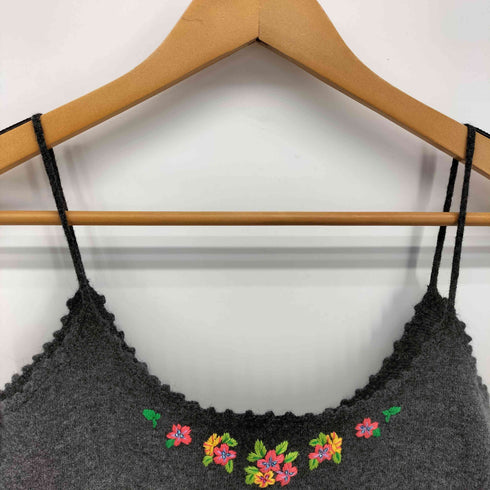 ALBA ROSA 小花 刺繍 ニット キャミソール Y2K レディース FREE