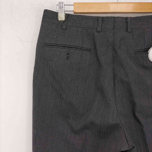 バーバリーズ BURBERRYS 70-80s ヘリンボーン柄 ウール ノータック スラックス メンズ