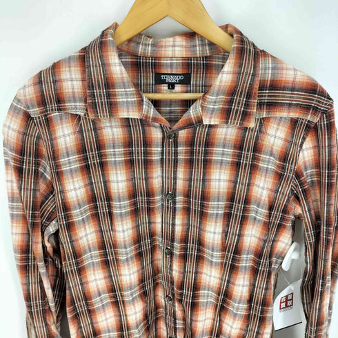 トルネードマート TORNADO MART マドラスチェック イタリアンカラー L/S シャツ Y2K メンズ import:L