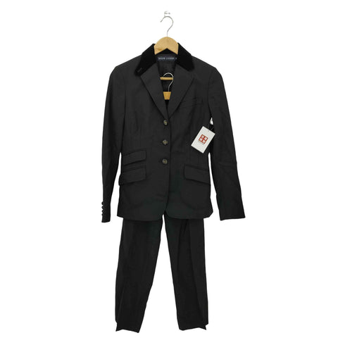 ラルフローレン RALPH LAUREN インパクト21 ベロア襟 3Bテーラードジャケット&パンツ レディース 7