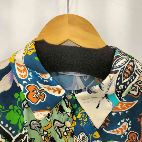 ザラ ZARA ペイズリープリントシャツ レディース M