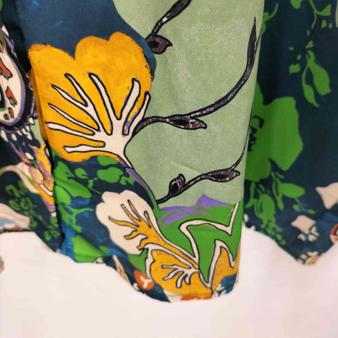 ザラ ZARA ペイズリープリントシャツ レディース M