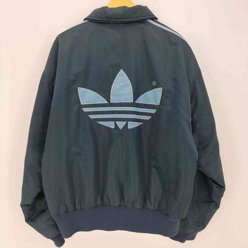 アディダス adidas 90s トレフォイルロゴ 3ストライプ 襟付き ジップアップ ナイロン ボンバージャケット ボックス メンズ