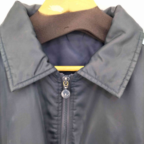 アディダス adidas 90s トレフォイルロゴ 3ストライプ 襟付き ジップアップ ナイロン ボンバージャケット ボックス メンズ