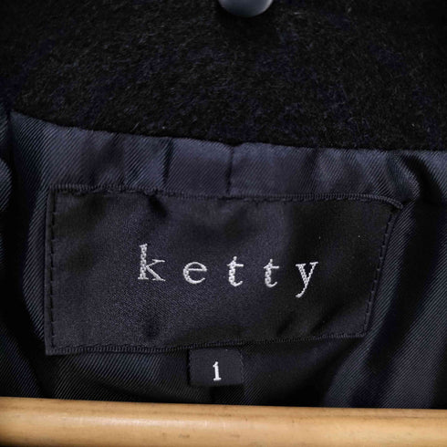 ケティー KETTY アンゴラ混 ミドルコート レディース JPN:1