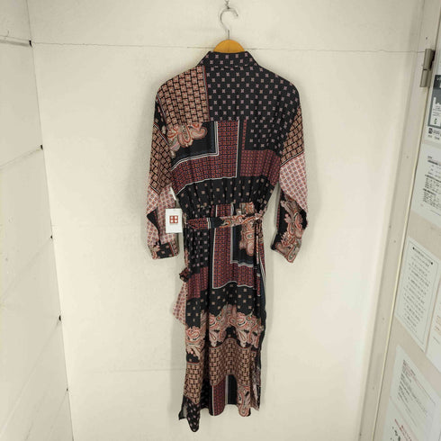 ザラ ZARA 総柄シャツワンピース レディース L
