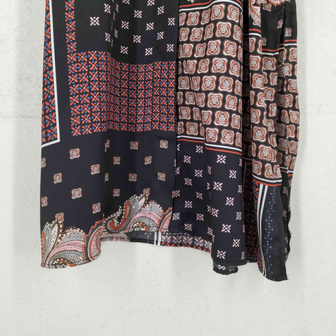 ザラ ZARA 総柄シャツワンピース レディース L