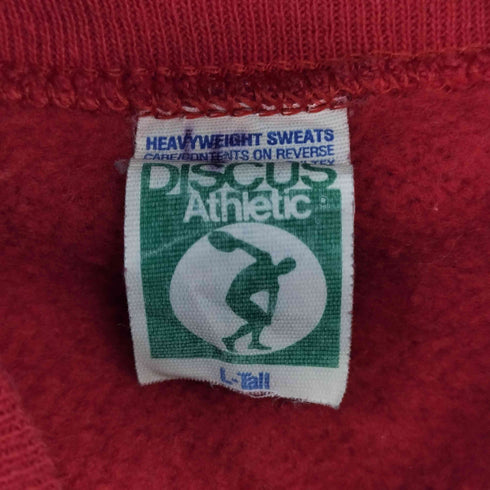 ディスカス アスレチック Discus Athletic 70-80S フロントプリント クルーネックスウェット メンズ import:L