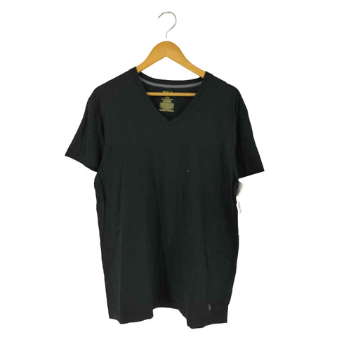 ポロラルフローレン POLO RALPH LAUREN 裾ポニー刺繍 Vネック Tシャツ メンズ import:L