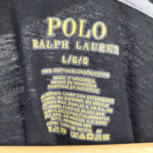 ポロラルフローレン POLO RALPH LAUREN 裾ポニー刺繍 Vネック Tシャツ メンズ import:L