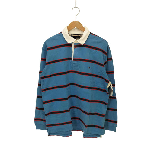 トミーヒルフィガー TOMMY HILFIGER 刺繍ロゴ ラガーシャツ メンズ import:L