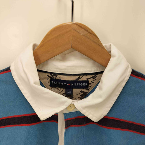 トミーヒルフィガー TOMMY HILFIGER 刺繍ロゴ ラガーシャツ メンズ import:L