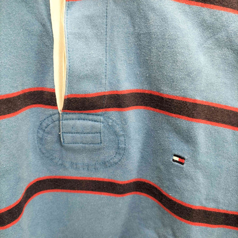 トミーヒルフィガー TOMMY HILFIGER 刺繍ロゴ ラガーシャツ メンズ import:L