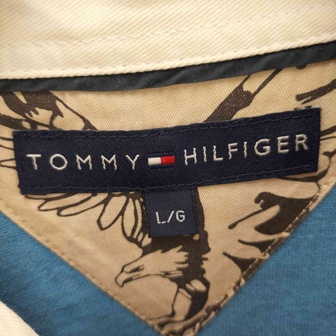 トミーヒルフィガー TOMMY HILFIGER 刺繍ロゴ ラガーシャツ メンズ import:L