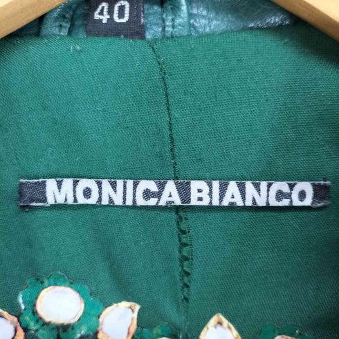 MONICA BIANCO real leather 比翼リアルレザーコート レディース 40
