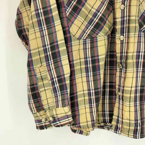 ファイブブラザー FIVE BROTHER 90S L/S チェックヘビーネルシャツ メンズ import:L