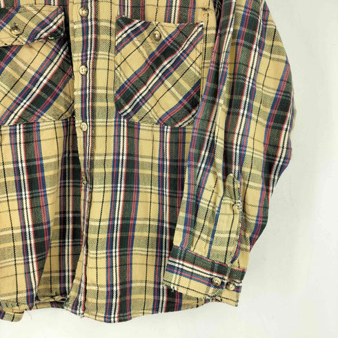 ファイブブラザー FIVE BROTHER 90S L/S チェックヘビーネルシャツ メンズ import:L
