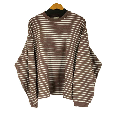 エビコンエブリコンディションライフ EVCON Every Condition Life BORDER L/S WIDE T-SHIRT メンズ JPN:2