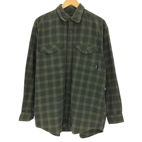 パタゴニア patagonia 80-90s ポルトガル製 ORGANIC COTTON タータンチェック ライトネルシャツ メンズ import:M