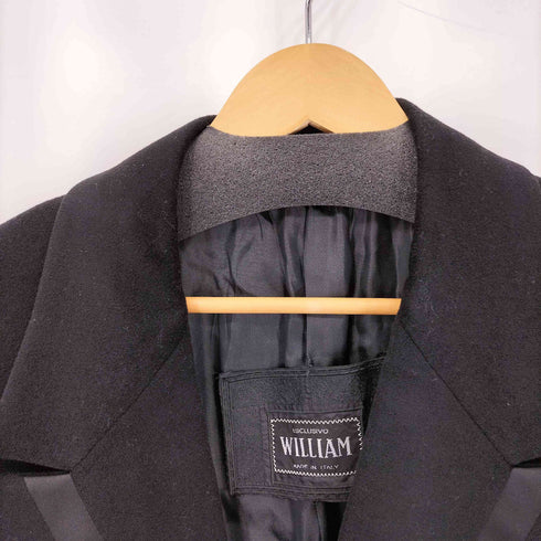 WILLIAM イタリア製 カシミヤ混 ダブルブレストコート メンズ 48