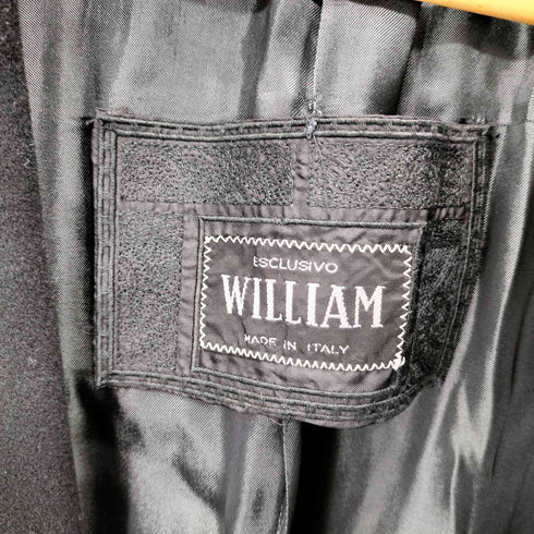WILLIAM イタリア製 カシミヤ混 ダブルブレストコート メンズ 48