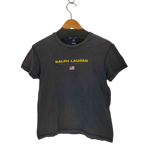 ポロスポーツラルフローレン POLO SPORT RALPH LAUREN 90s USA製 プリントクルーネックTシャツ レディース import:S