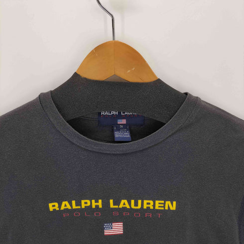 ポロスポーツラルフローレン POLO SPORT RALPH LAUREN 90s USA製 プリントクルーネックTシャツ レディース import:S