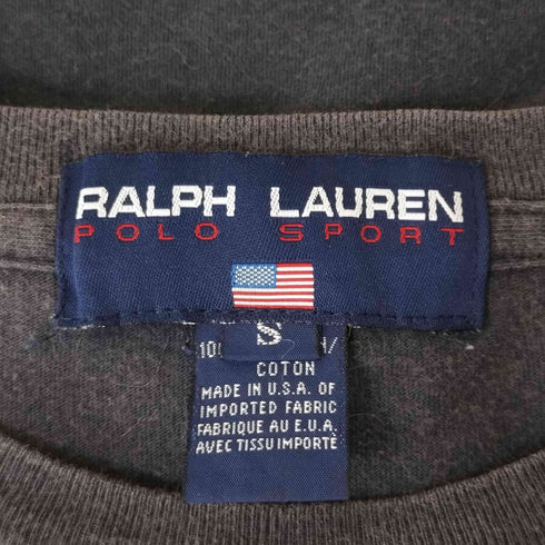 ポロスポーツラルフローレン POLO SPORT RALPH LAUREN 90s USA製 プリントクルーネックTシャツ レディース import:S