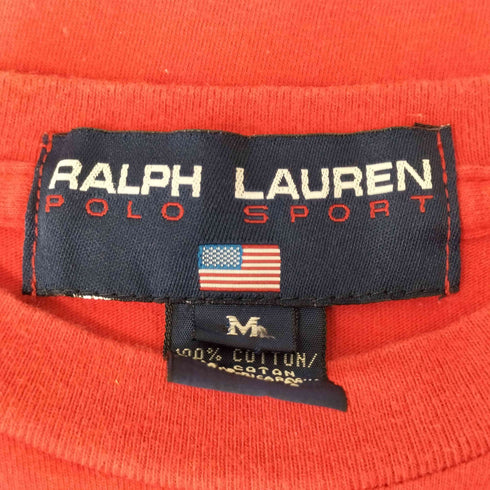 ポロスポーツラルフローレン POLO SPORT RALPH LAUREN 90s プリントクルーネックTシャツ レディース import:M