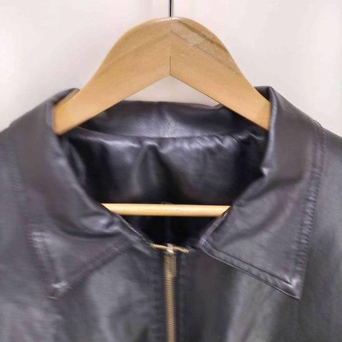 フェイクレザーブルゾン レディース M