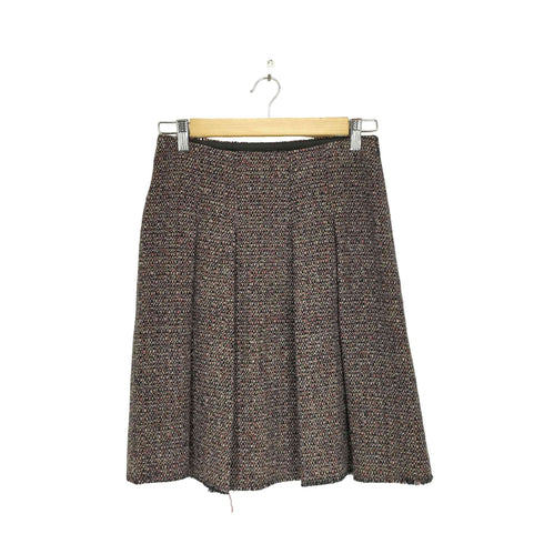 バーバリーロンドン BURBERRY LONDON ツイード調 プリーツスカート レディース 38