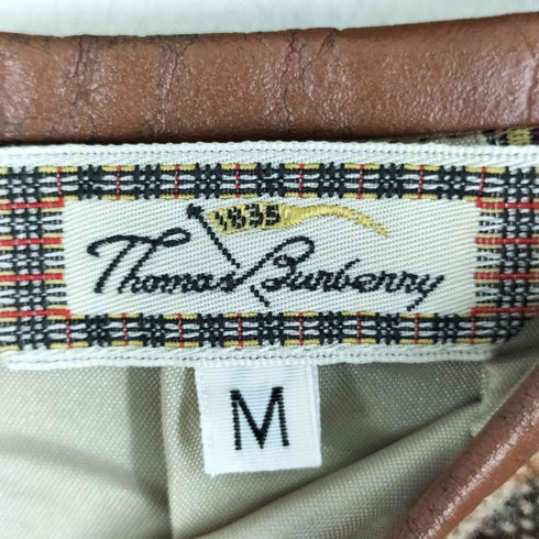 トーマスバーバリー Thomas Burberry ナイロン混 チェックスカート レディース JPN:M