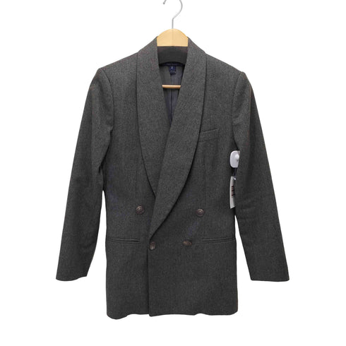 ラルフローレン RALPH LAUREN カシミヤ混 ウールダブルブレスト テーラードジャケット レディース 2