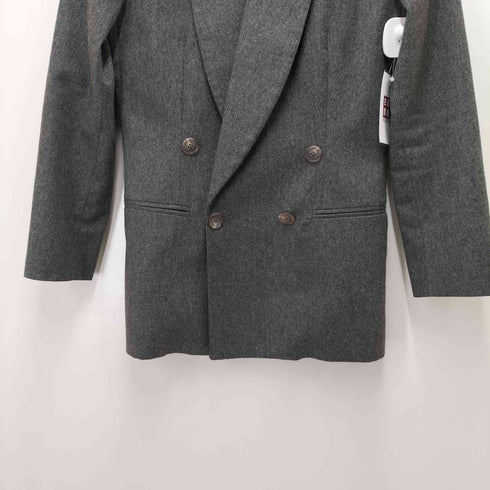 ラルフローレン RALPH LAUREN カシミヤ混 ウールダブルブレスト テーラードジャケット レディース 2