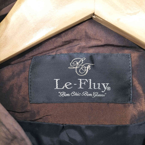 Le-Fluy 襟 変形 サテン ショートコート レディース JPN:M