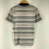バーバリーブラックレーベル BURBERRY BLACK LABEL ワンポイントロゴ刺繍 VネックボーダーTシャツ レディース JPN:2
