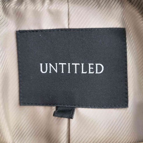 アンタイトル UNTITLED Wブレストミドル丈ビーバーコート レディース